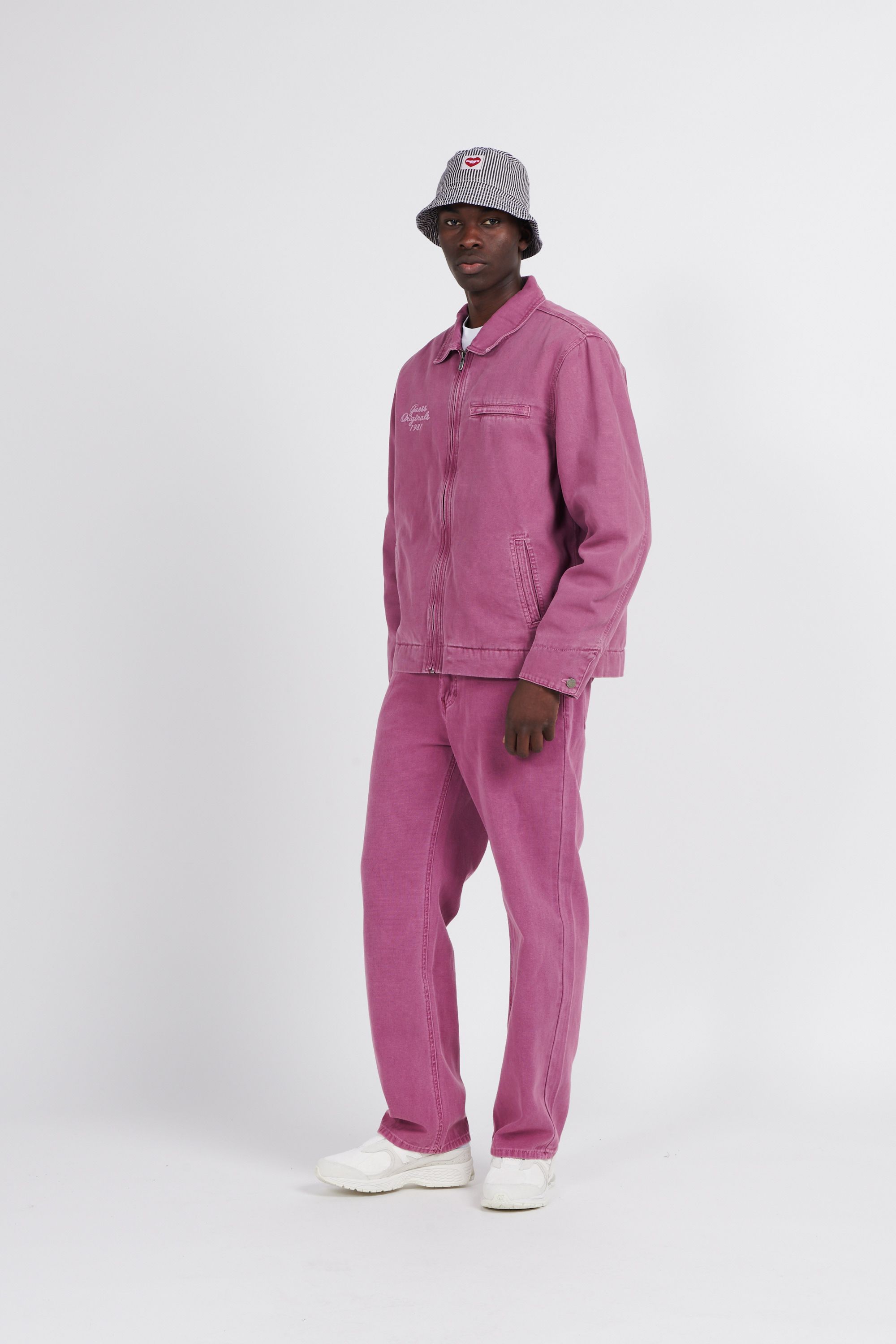 GUESS ORIGINALS Pantalon GO AGED RELAXED Rose