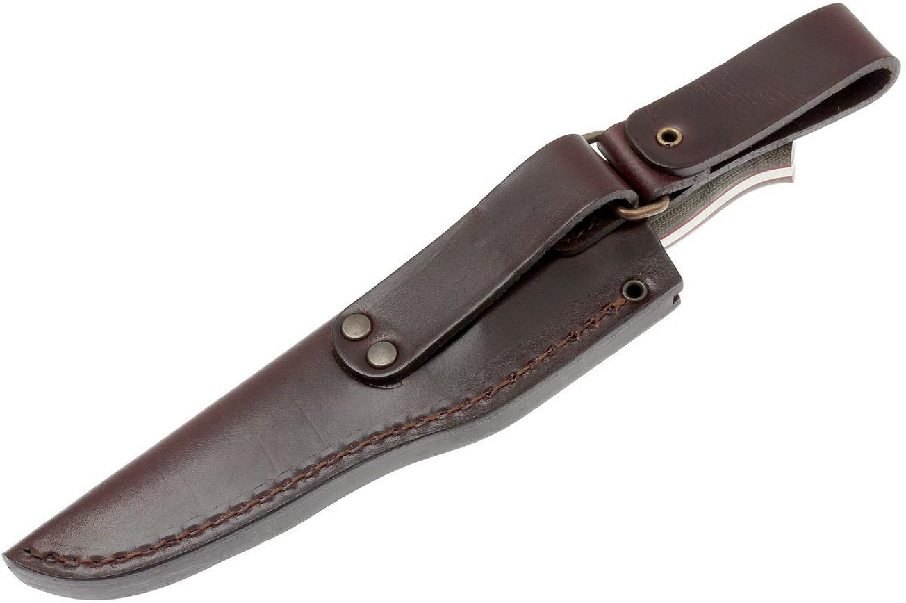 Brisa Trapper 95 - N690Co Scandi - Green Canvas Micarta - 2017 - bushcraftmes
