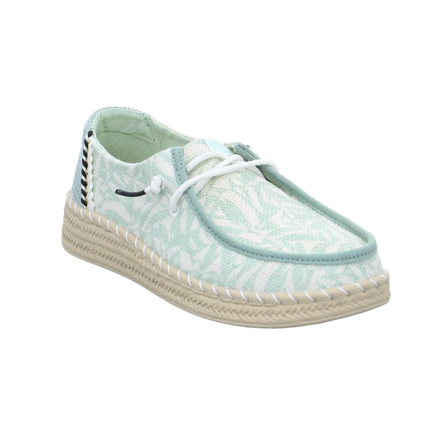 HEY DUDE Sneaker Mint Textil  mit Wechselfussbett