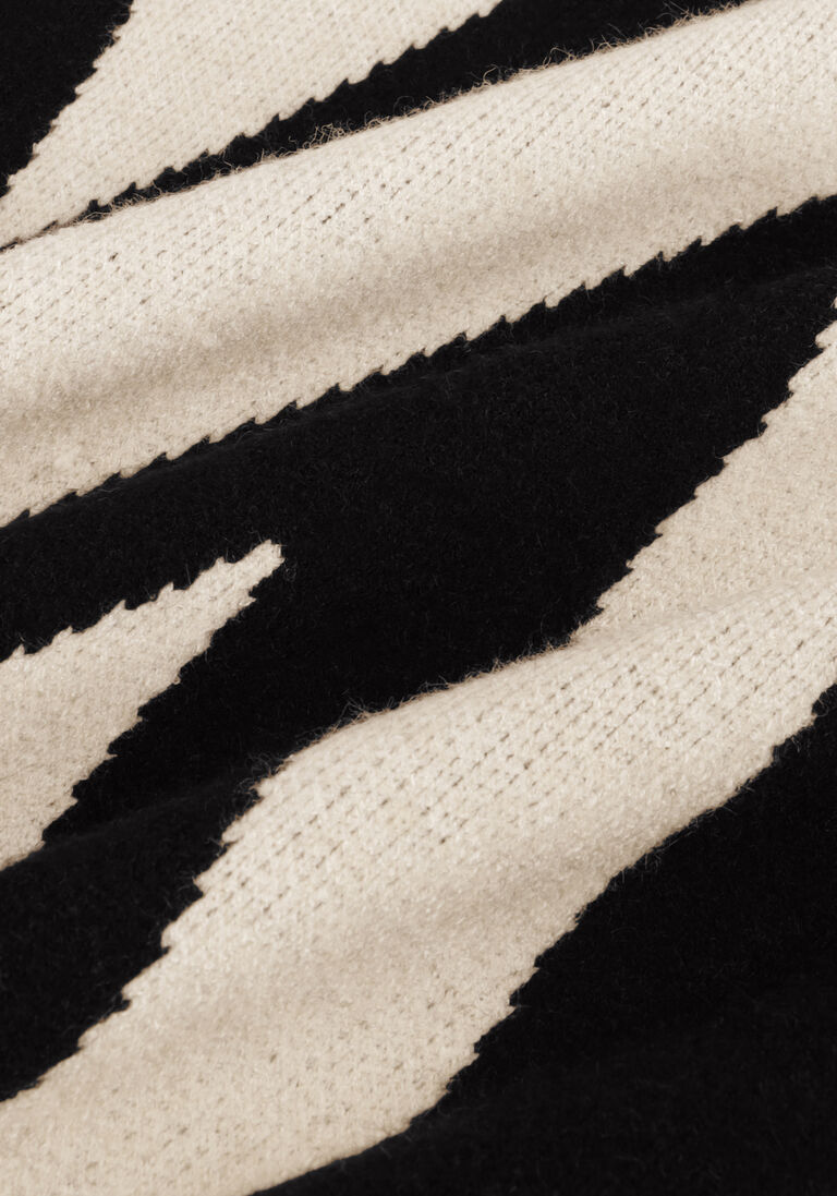 OBJECT zand object mini jurk objray l/s knit rollneck dress