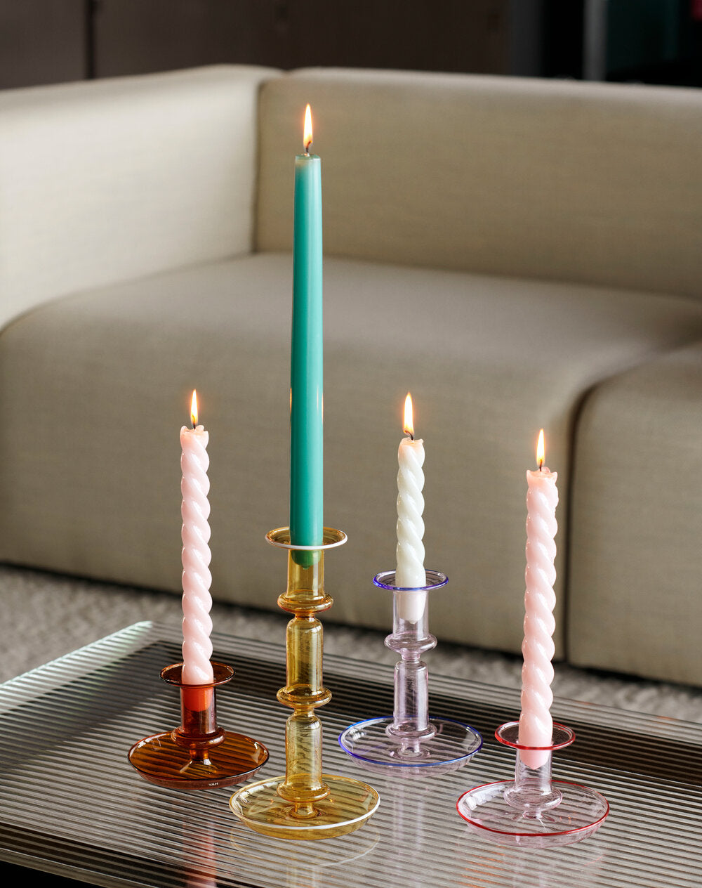 HAY  Flare lysestage i medium - pink
