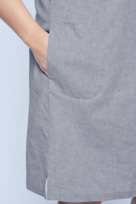 Bellieva Trägerkleid, verstellbare Träger, seitliche Knöpfe, A-Line, Biobaumwolle, GOTS