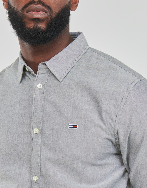 Tommy Jeans - TJM CLASSIC OXFORD SHIRT - Gris foncé