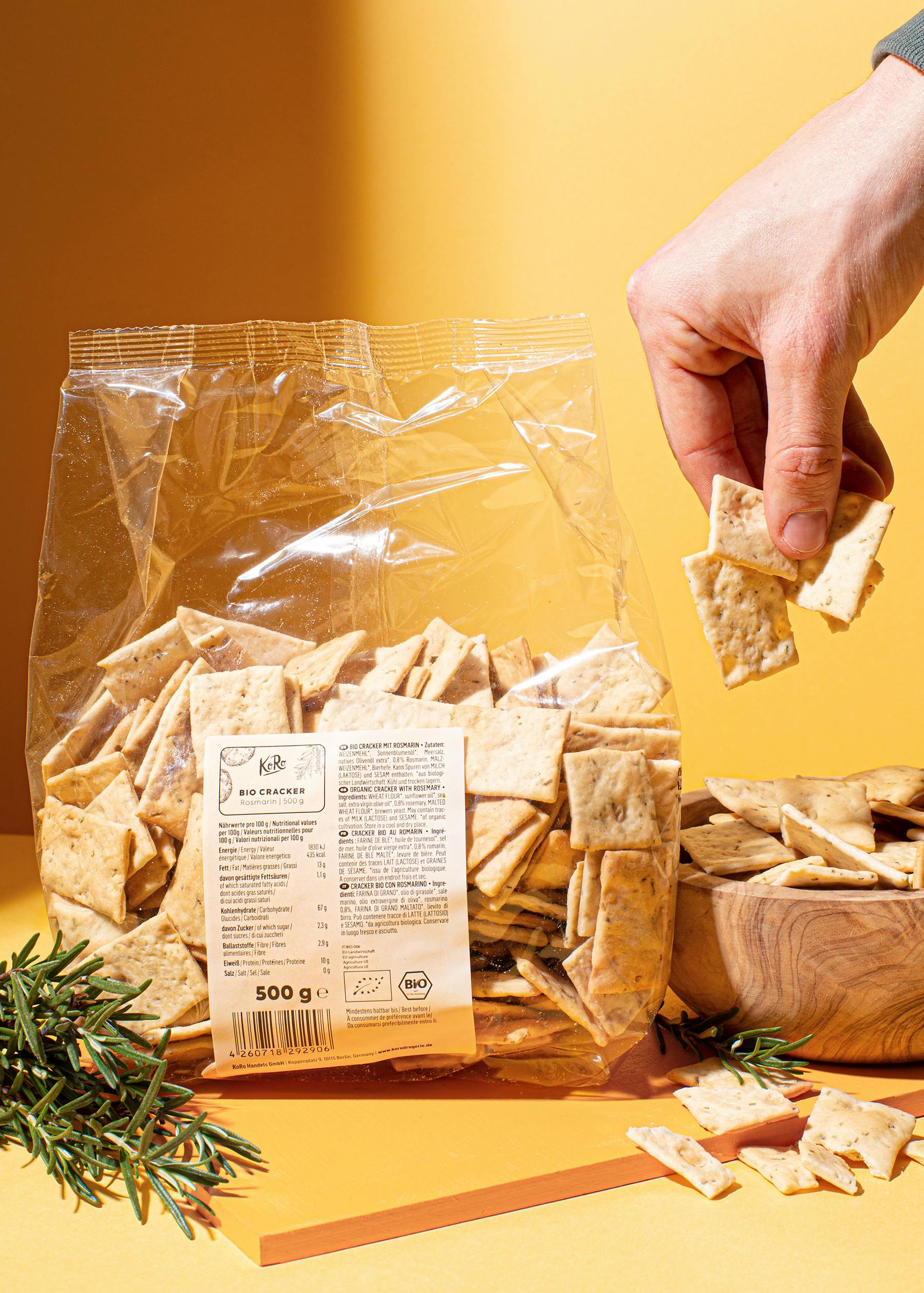 Bio Cracker Rosmarin 500 g