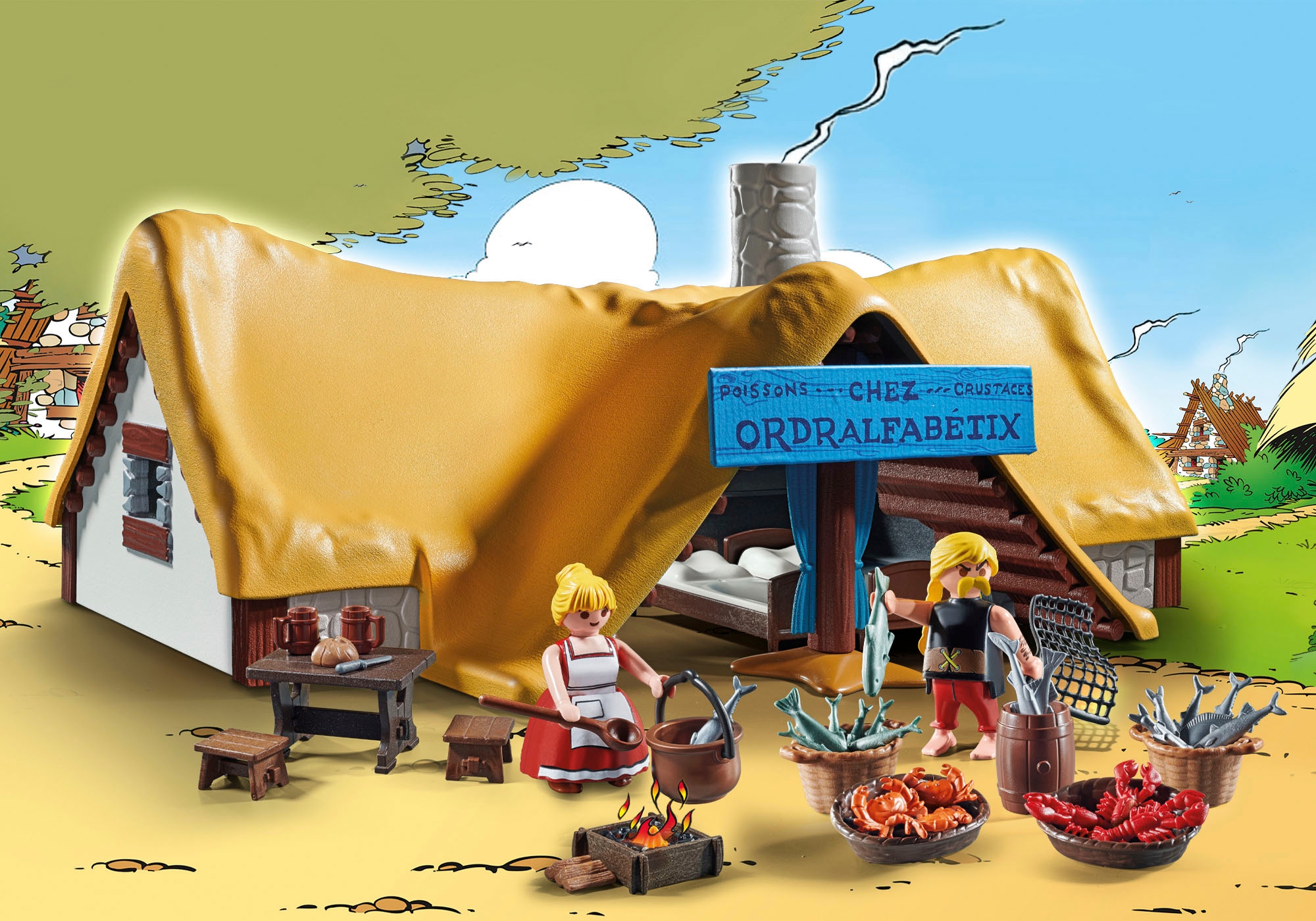 Playmobil® Konstruktions-Spielset »Hütte des Verleihnix (71266), Asterix« Made in Germany
