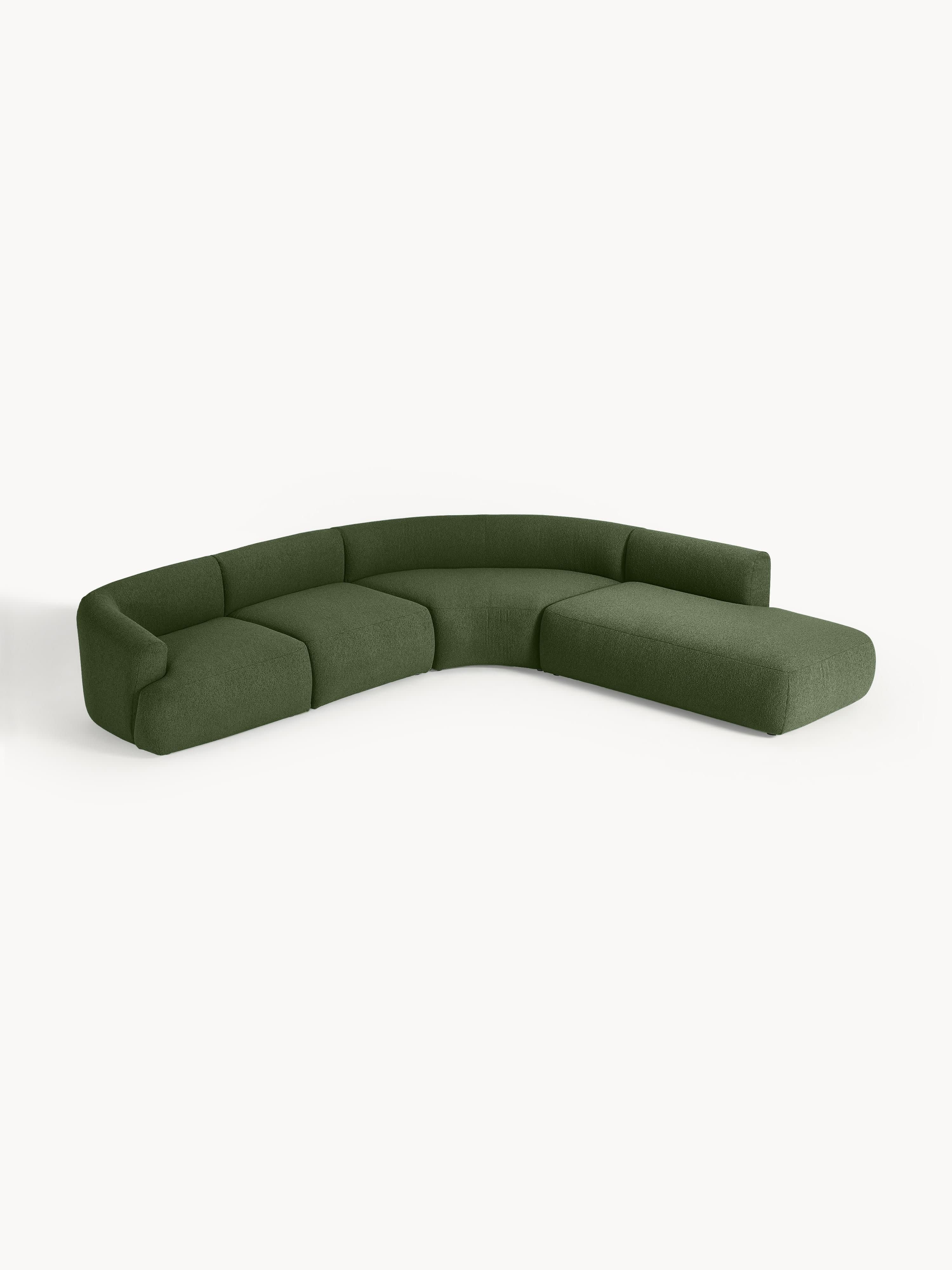Modulaire bouclé hoekbank Sofia (4-zits)