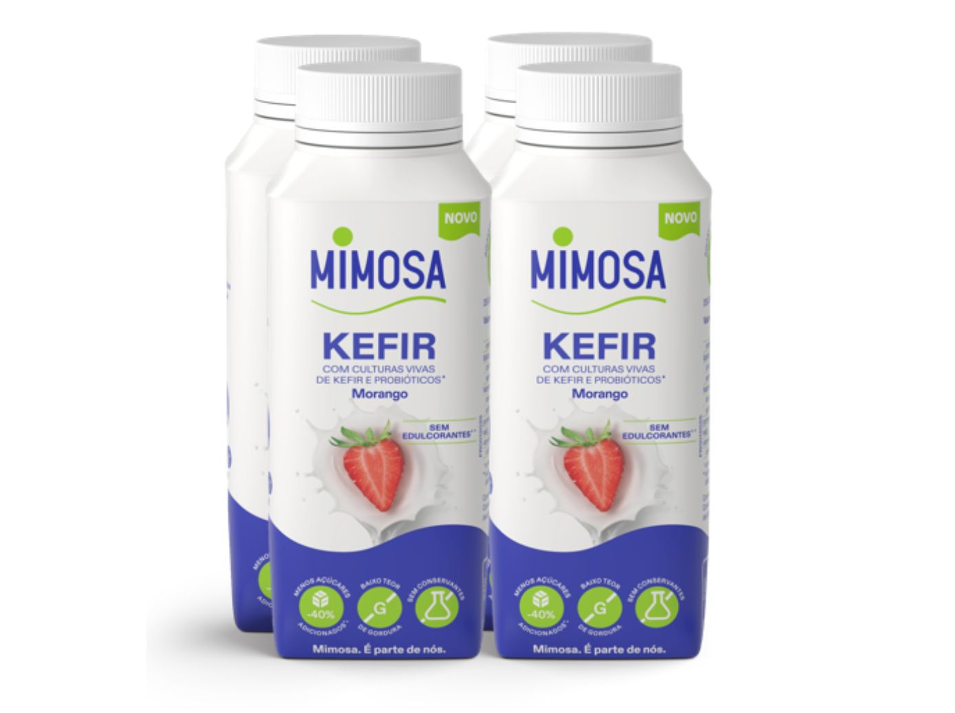 KEFIR MIMOSA MORANGO 4X200 ML