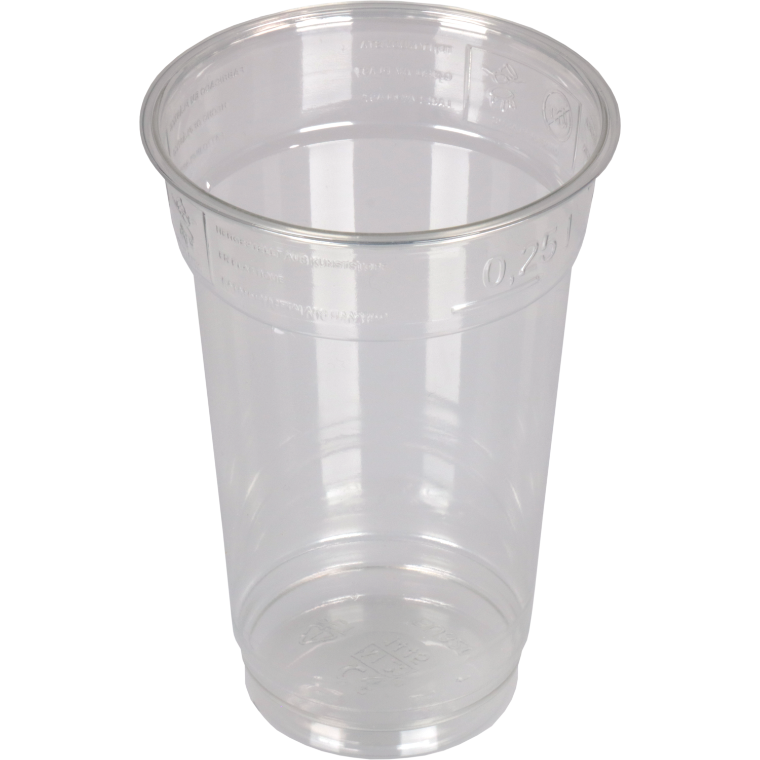 Depa Glas, bierglas, gerecycled PET, 250ml, 114.9mm, transparant