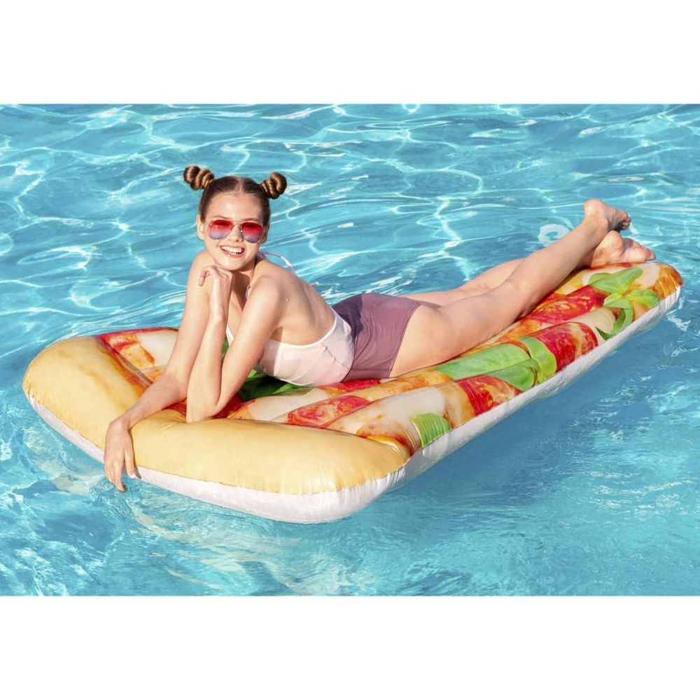 Chaise longue flottante pizza party 188x130 cm