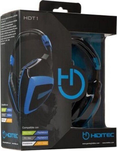 Hiditec Hdt1 Gaming Headset Med Mikrofon Til Pc Xbox One Og PS4