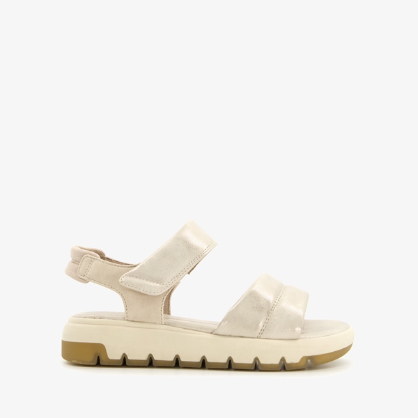 Softline dames sandalen met metallic details