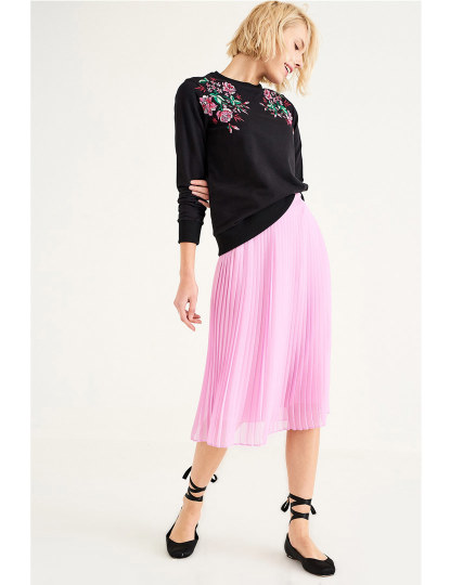 Ladies Pleated Shot Skirt Pink