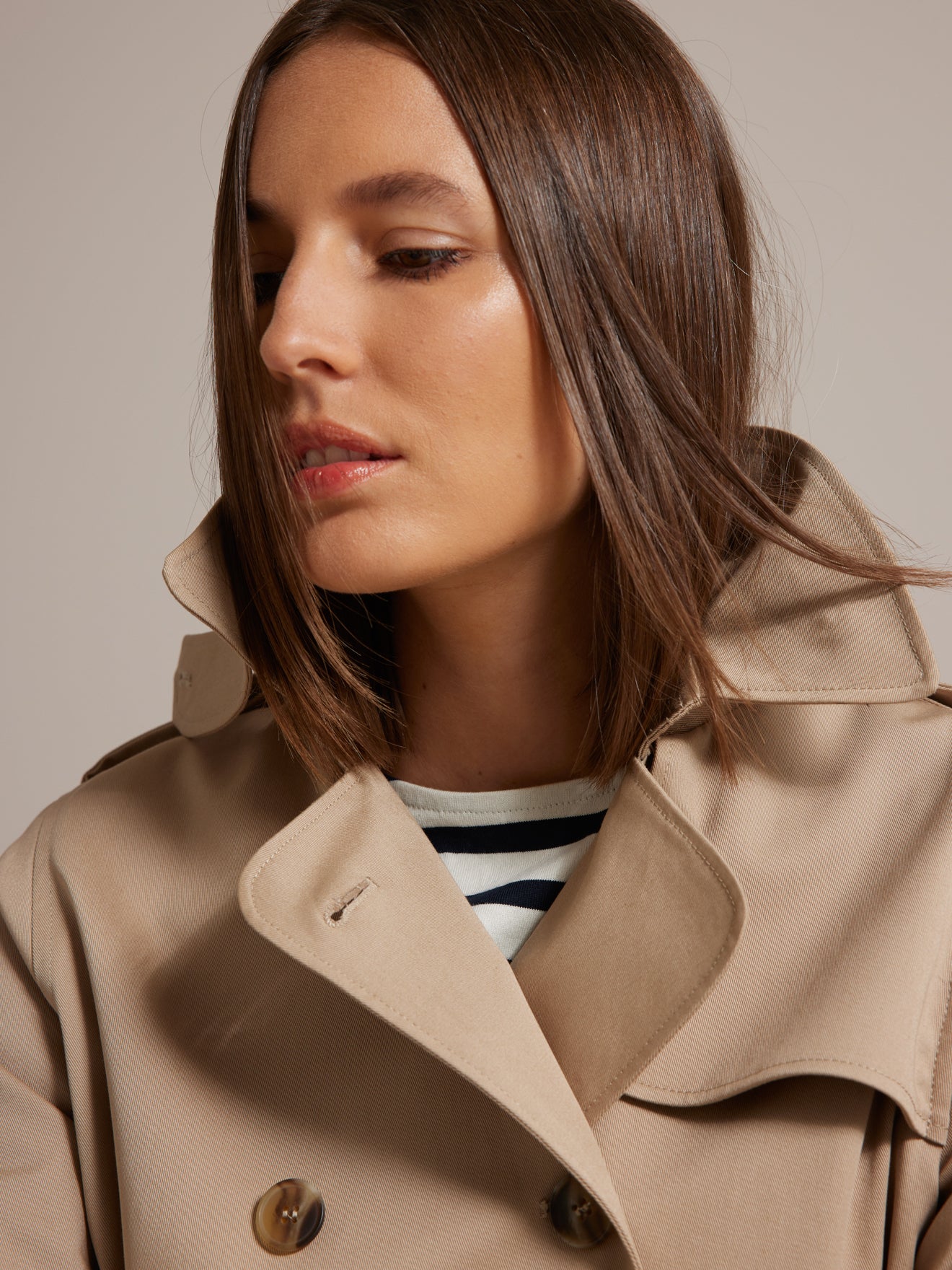 Trench long femme
