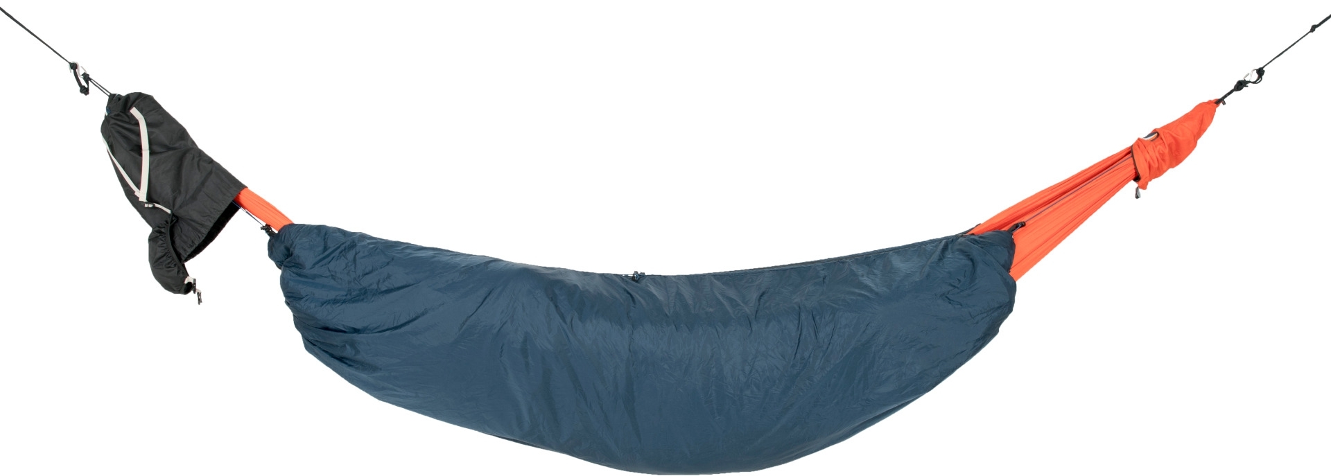 Ticket to the Moon Moonquilt Compact Hängematten Schlafsack 200 x 140 cm blau/orange