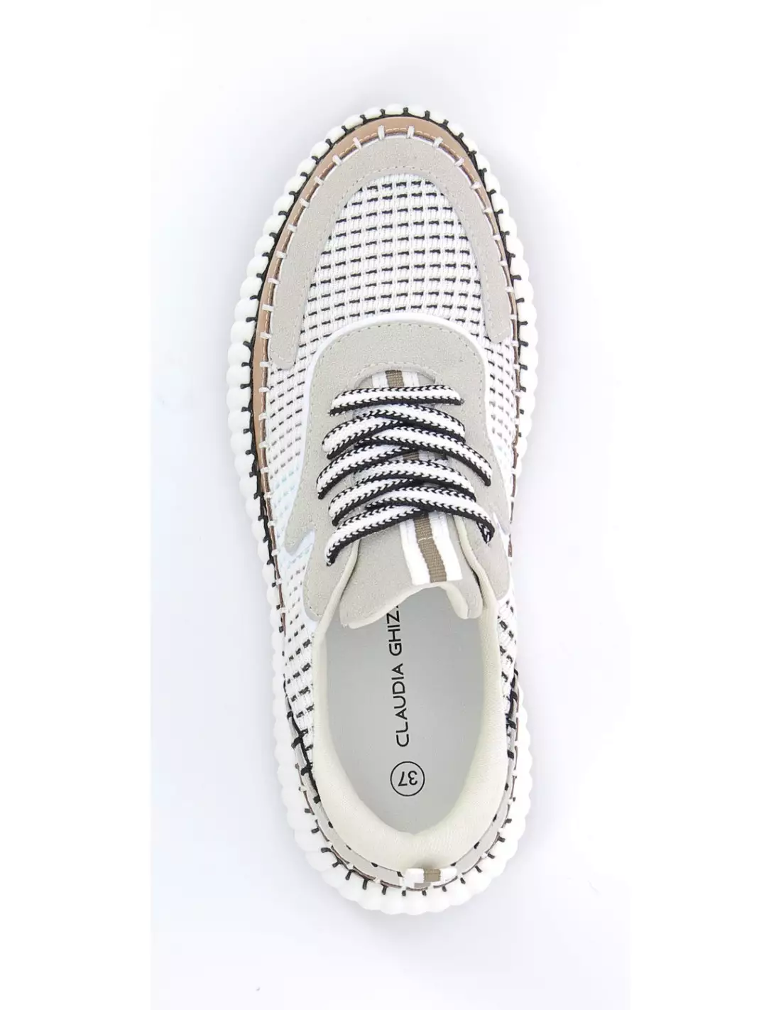 CLAUDIA GHIZZANI 2BR0040101 - Baskets BEIGE-ECRU-TXTCOMBI