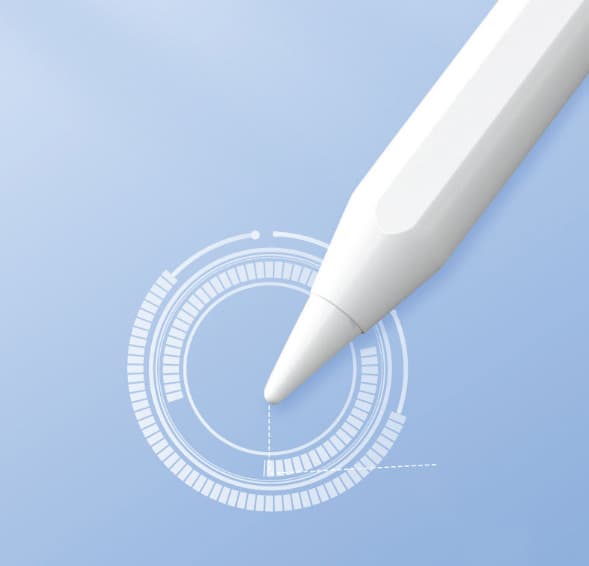 Stylus pen til touchskærme Hvid