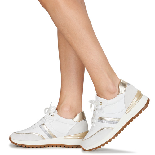 Geox - D DESYA - Blanc / Beige / Doré