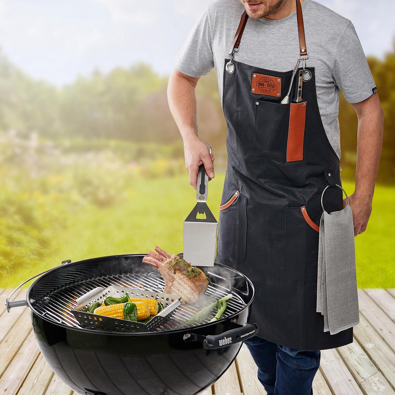 GEFU Grillschürze »BBQ« Lederapplikation