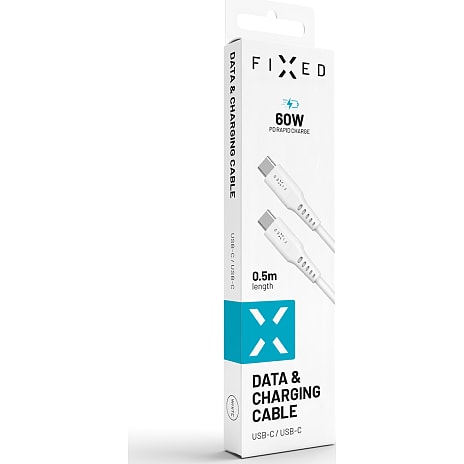 Fixed FIXDLS-CC05-WH USB-C til USB-C kabel - hvid
