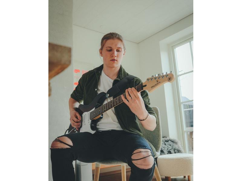 Yamaha E-Gitarre PACIFICA 112 V – Sonic Blue E-Gitarre für Anfänger