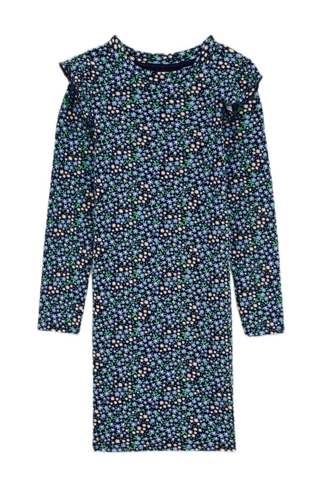WE Fashion korte jurk donkerblauw