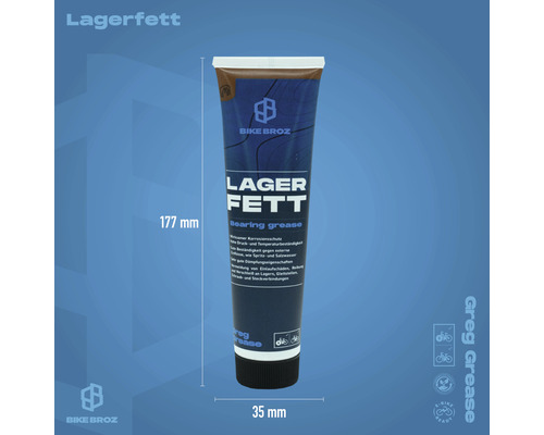 Bike Broz lager/compressie vet Greg Grease
