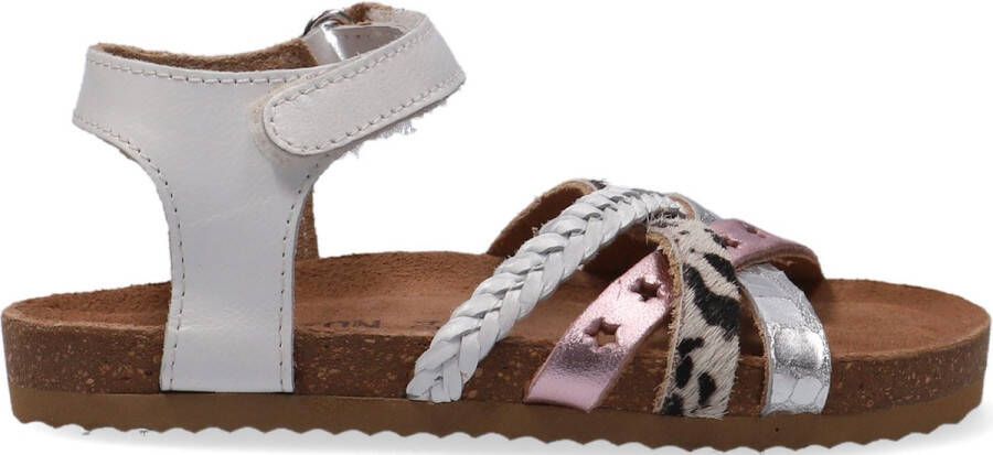 Ton & Ton Meisjes Platte sandalen Pl_omo08 Wit Leer