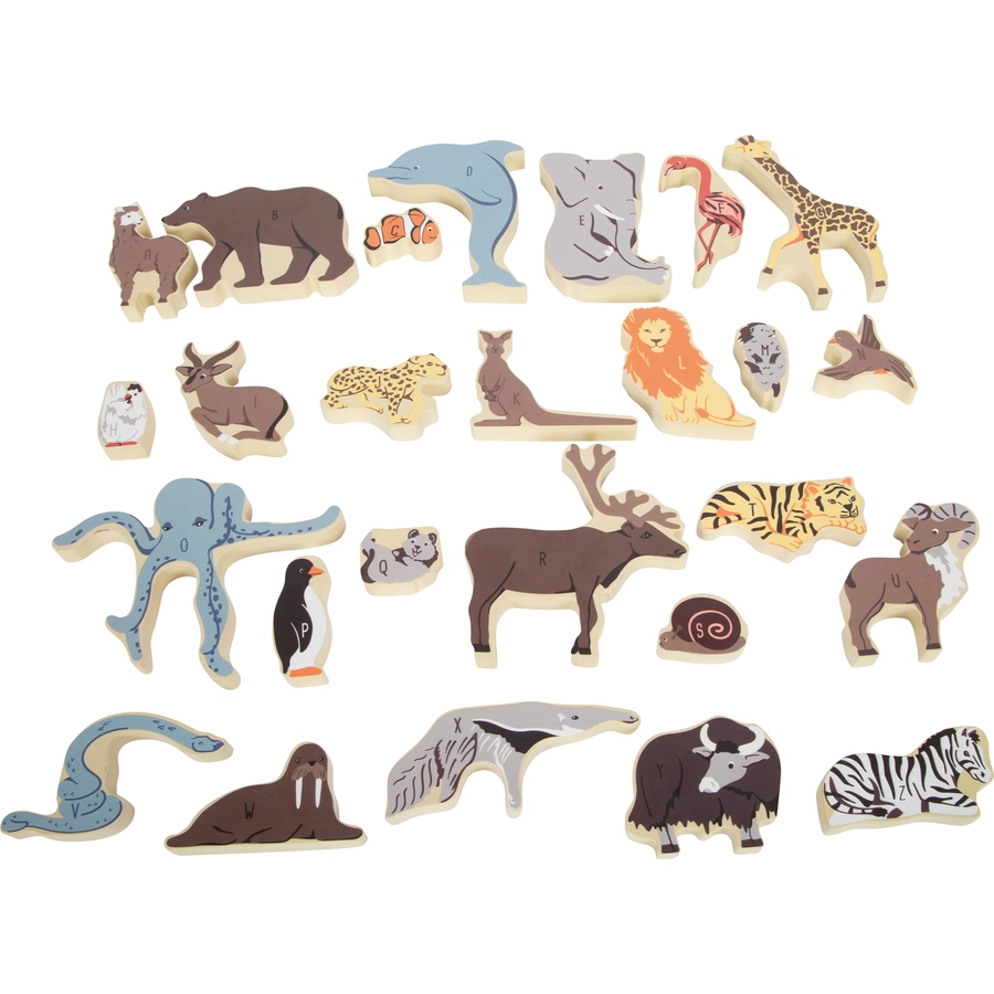 small foot® Buchstabenpuzzle Tiere