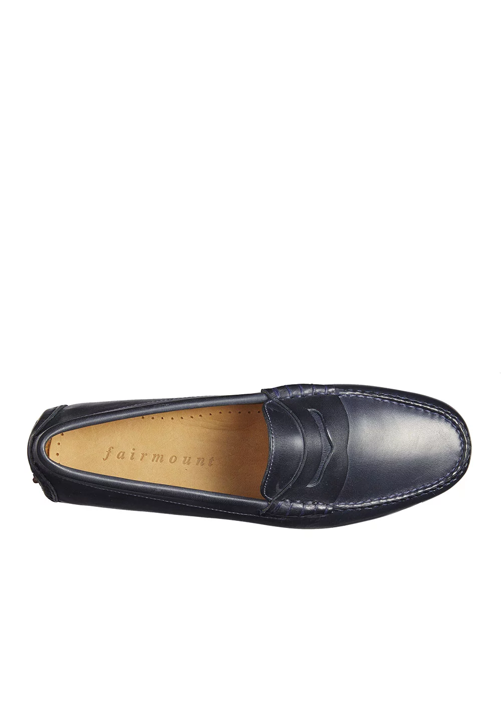 MOCASSIN DRIVER CUIR MARINE