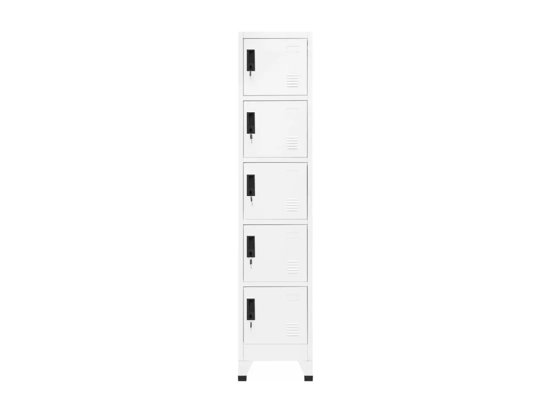 Armoire à casiers Blanc 38x40x180 cm Acier