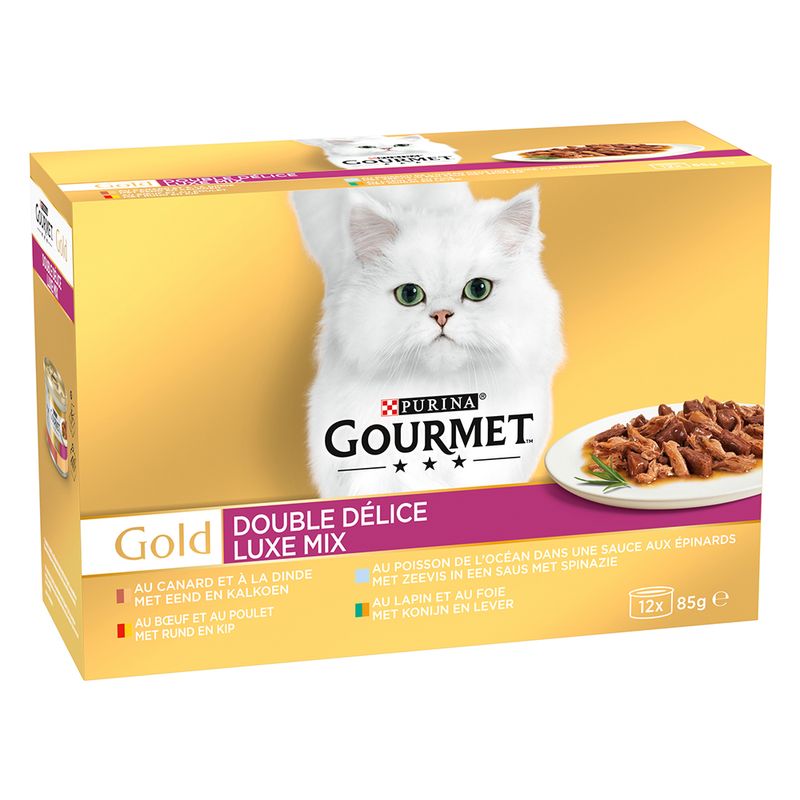 Jumbopack Gourmet Gold Duo Délice 96 x 85 g
