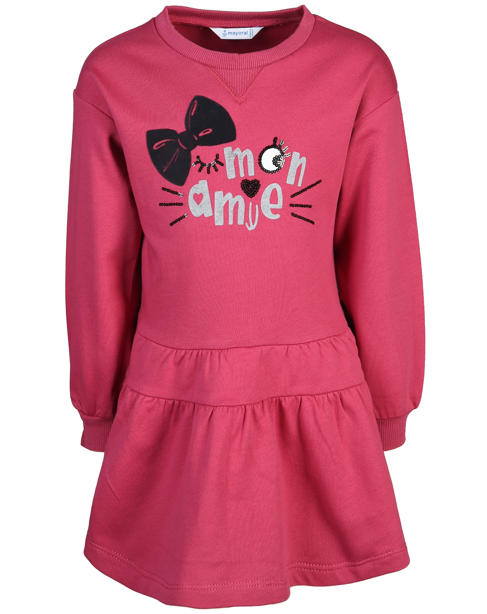 Sweatkleid MON AMIE in himbeere