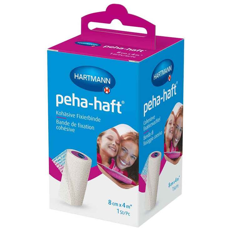 peha-haft® Kohäsive Fixierbinde latexfrei 8 cm x 4 m, 1 St