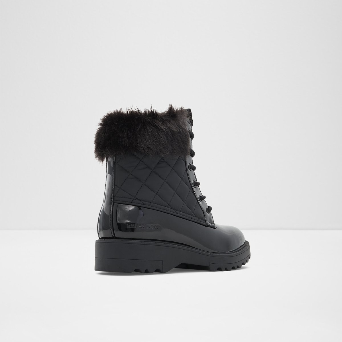 Breadda Black Synthetic Quilted Women Casual boots