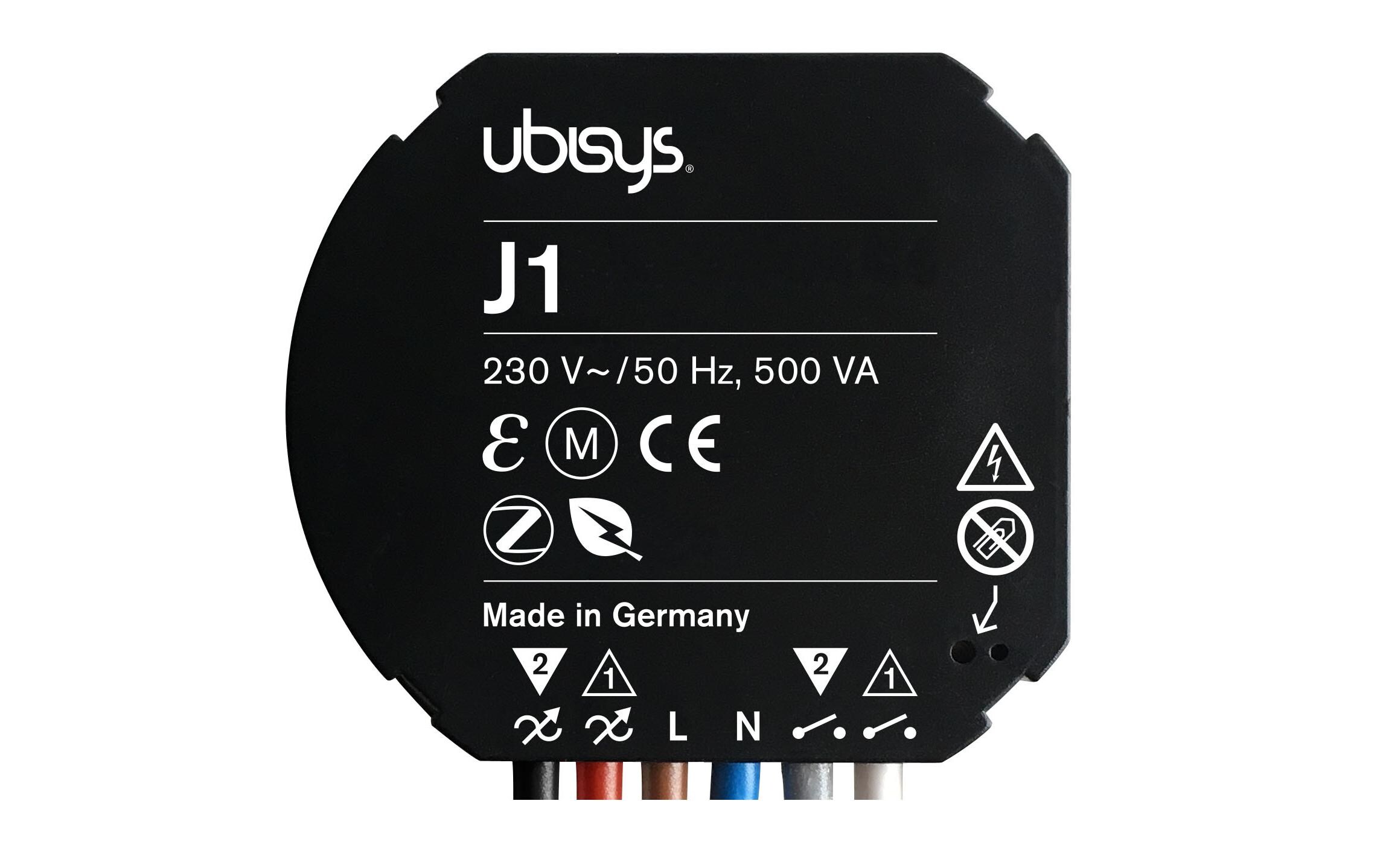 Jalousiesteuerung J1 UP, ZigBee 3.0<br>ZigBee 3.0 Rollladenaktor für Unterputzmontage