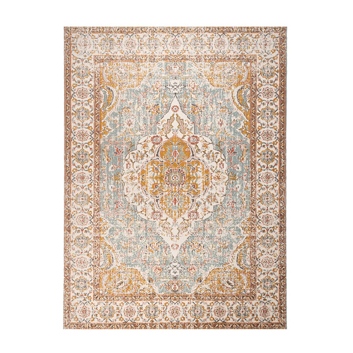 Vintage vloerkleed - Thirza Medaillon Lichtblauw/Multicolor
