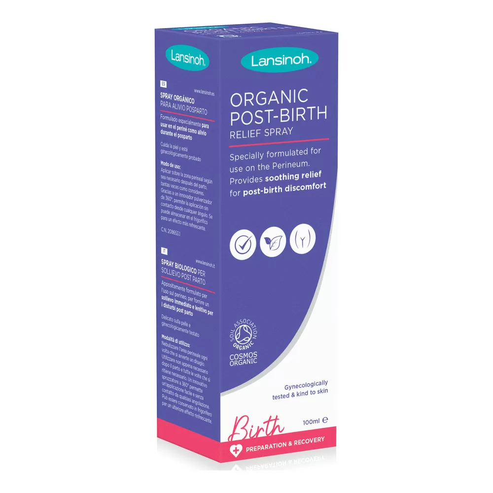 Lansinoh Organic Post-Birth Relief Spray, 100 ml.