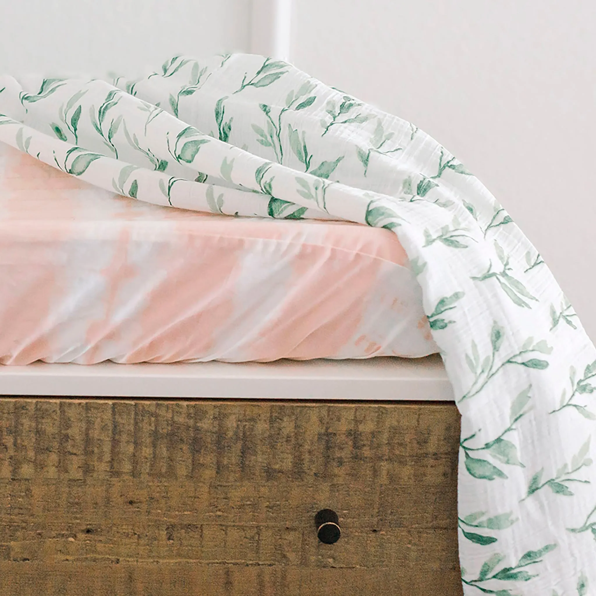 Crane Housse de Matelas à Langer Parker - Rose tie-dye