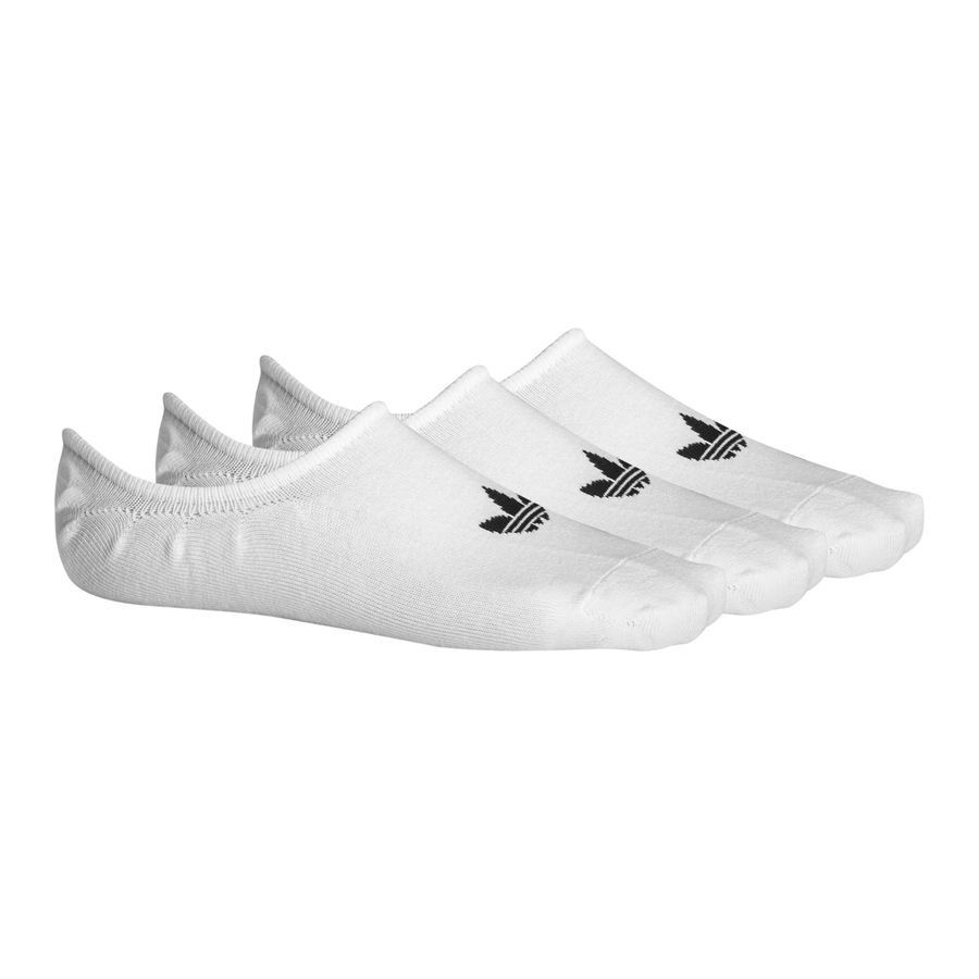 adidas Originals Chaussettes No-Show Pack de 3 - Blanc/Noir