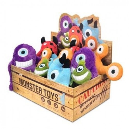 Kit PLAY Pet Lifestyle com 15 brinquedos de pelúcia do monstro Momo para cães