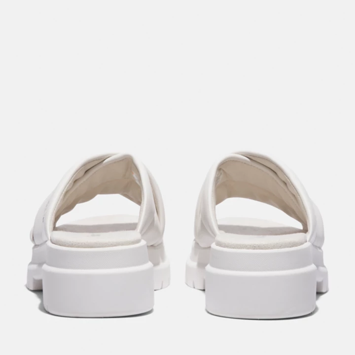 Sandale London Vibe à enfiler pour femme en blanc