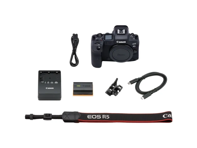 Canon EOS R5 - Digitalkamera - spejlløst - 45.0 MP - Full Frame - 8K / 30 fps - kun kamerahus - Wi-Fi, Bluetooth