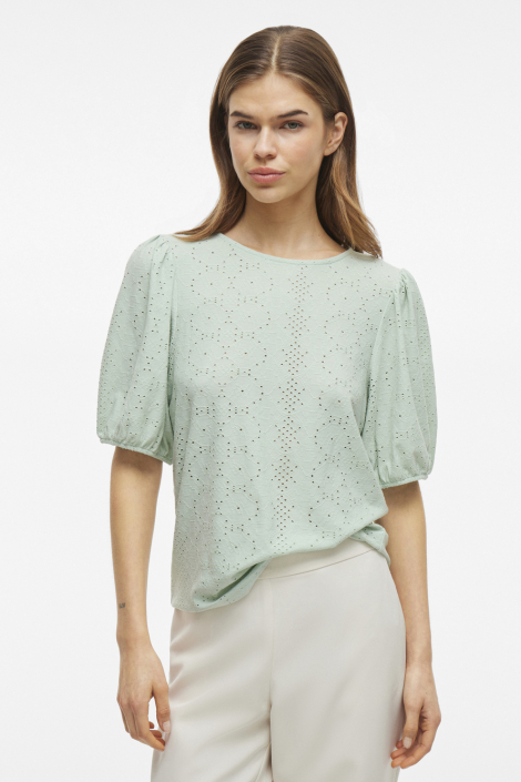 Vila groene dames blouse