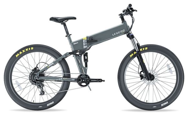 VTT Electrique Pliant Tout-Suspendu Legend Etna - 27.5  14Ah (504Wh) 11v Gris Titanium