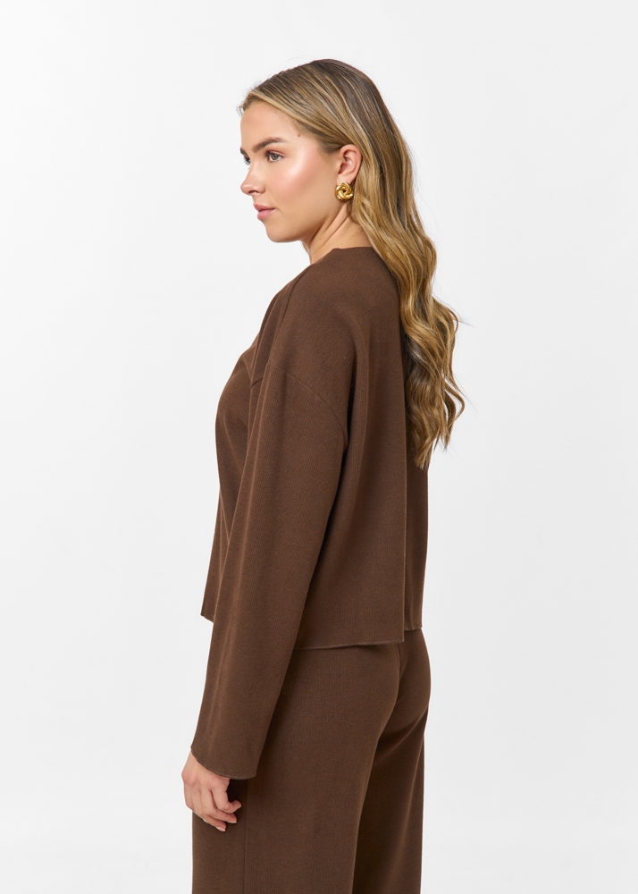 Lois top choco bruin