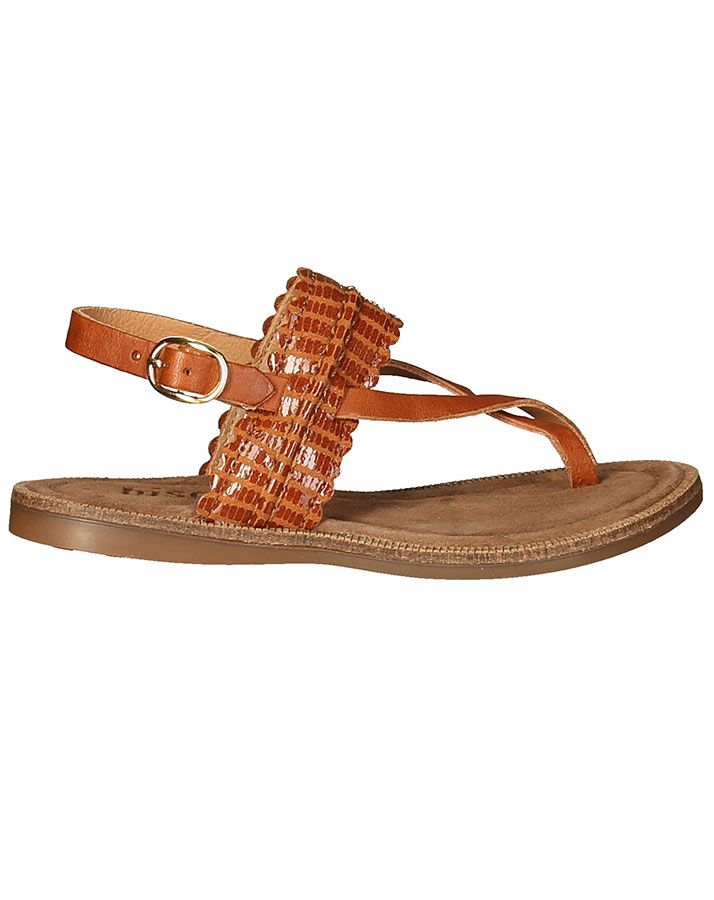 Leder-Sandale BETH in caramel