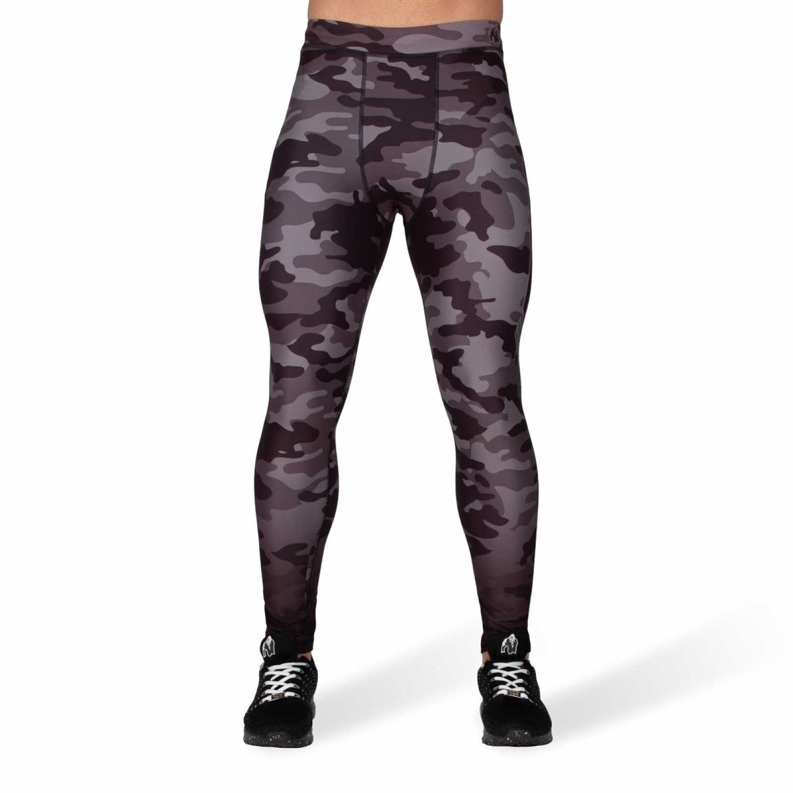 Calça legging masculina Gorilla Wear Franklin, cinza escuro.
