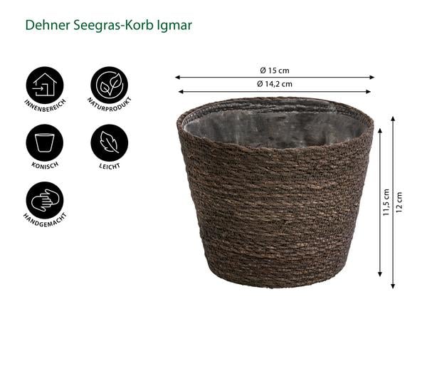 Dehner Seegras-Korb Igmar, konisch