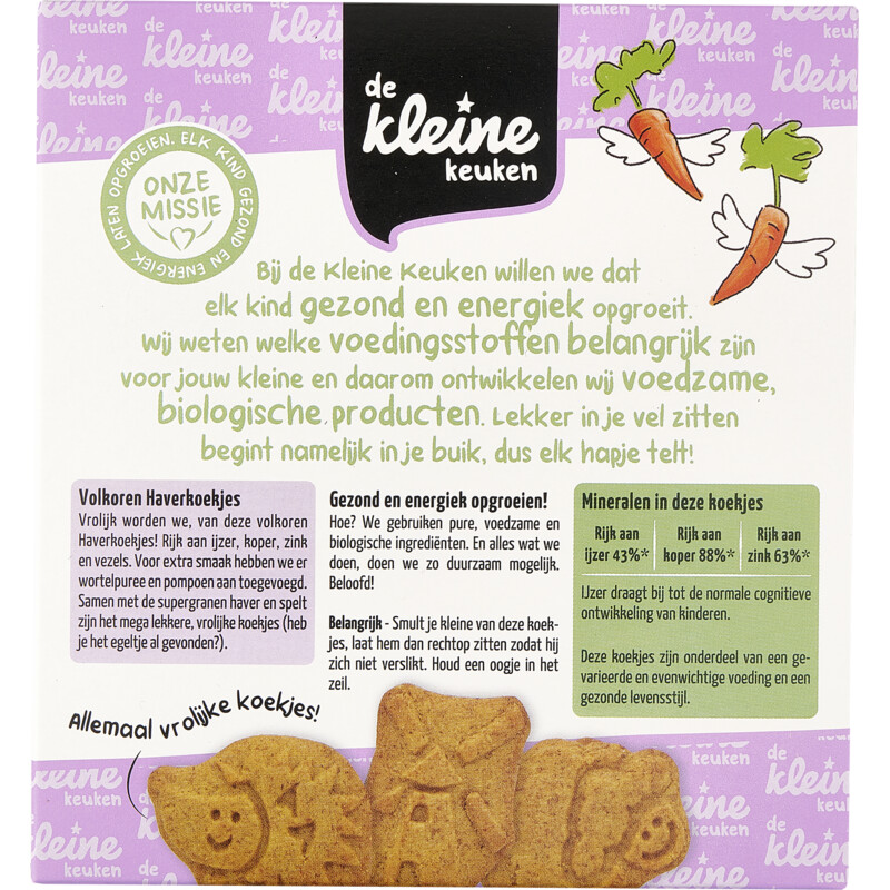 De Kleine Keuken Biologische haverkoekjes 12m+