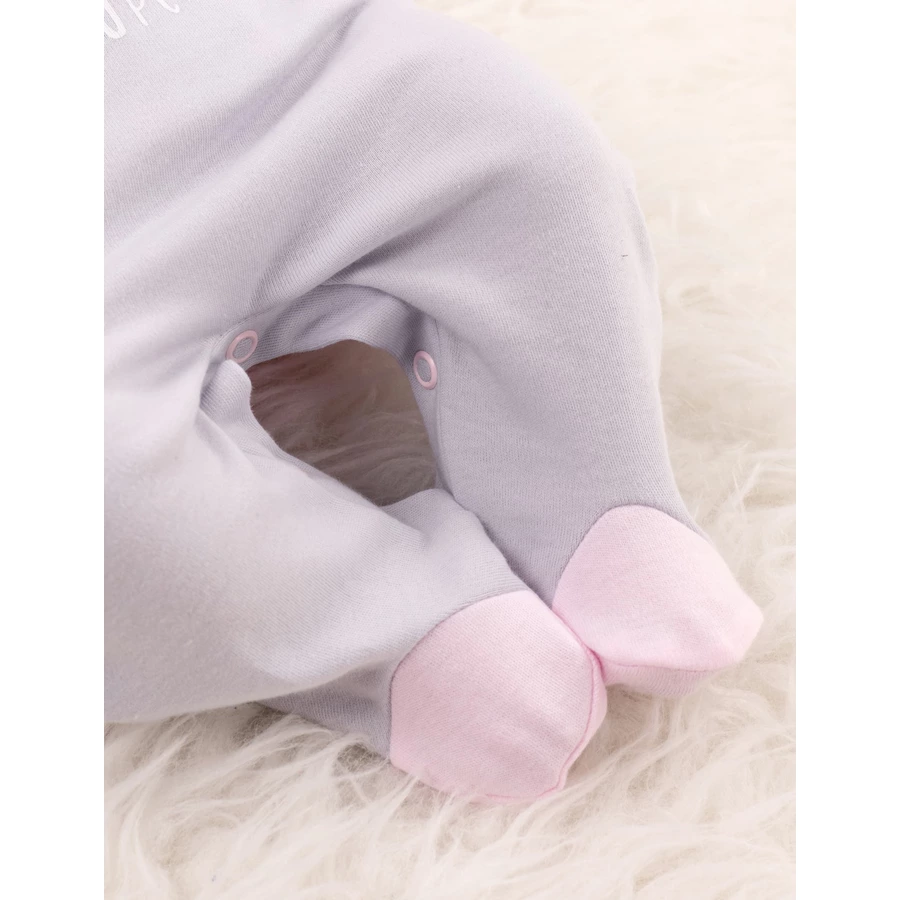 Baby Sweets 3tlg Set Strampler + Shirt + Mütze Little Cupcake grau rosa